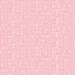 Garden Text in Blooming Pink