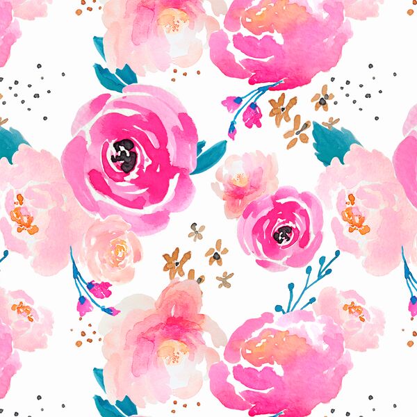 Punchy Floral in Fuchsia