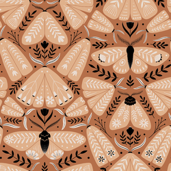 Folk Moths in Clay