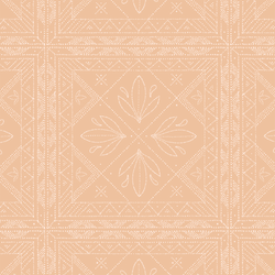 Dotted Tile in Pink Glow on Peach