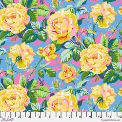 Small Rosey Outlook in Blue
