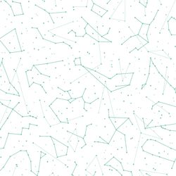 Star Charts in Succulent on White