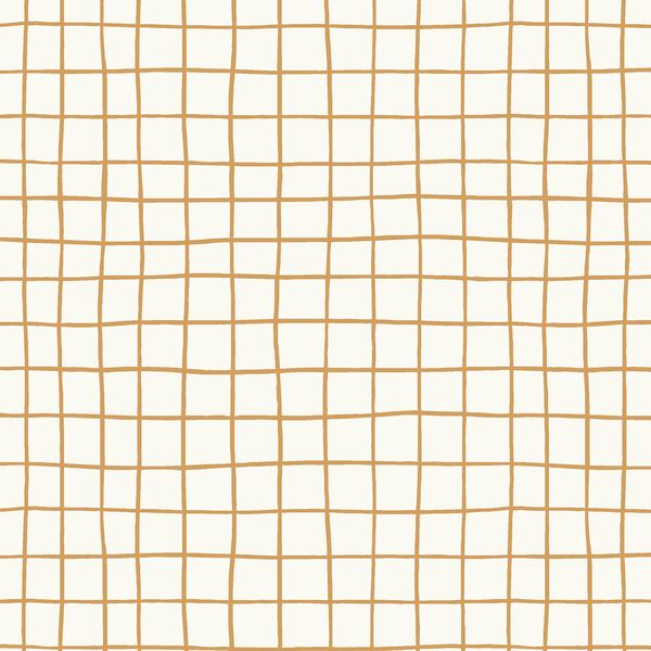 Pool Grid in Ochre on Cream