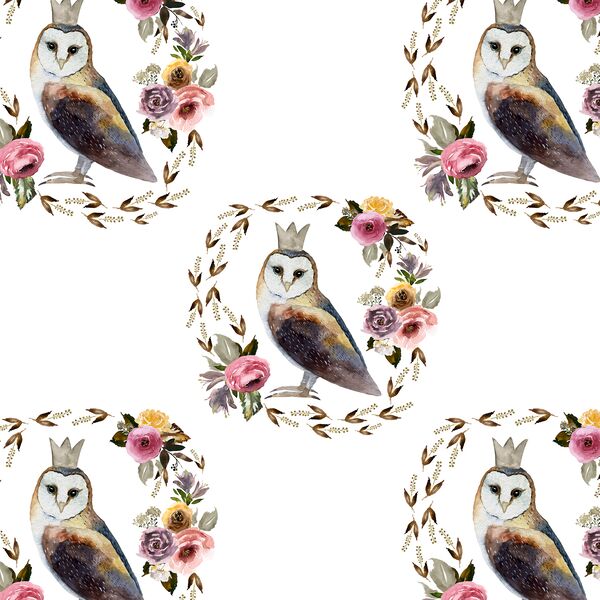 Cambridge Owl in White