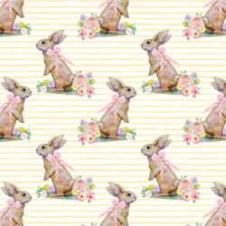 Little Striped Bunny Tales in Buttercup