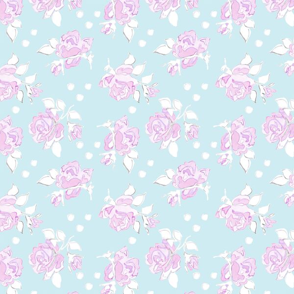 Little Rose Dot in Aqua