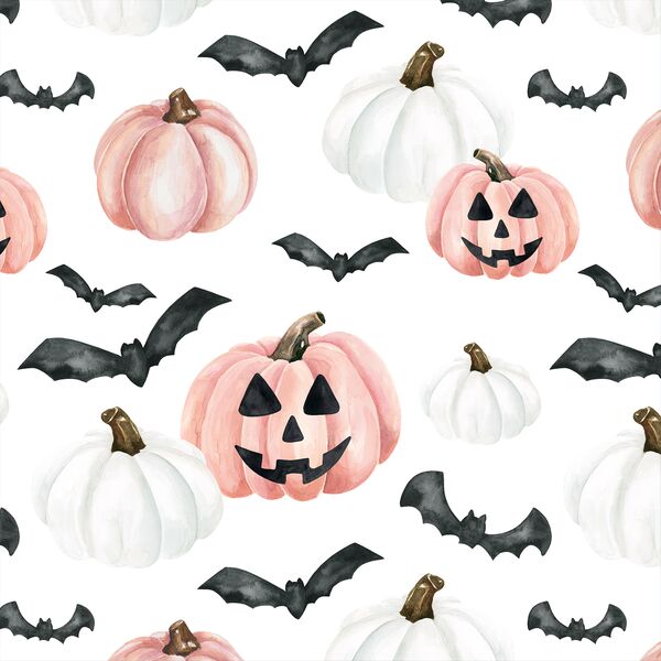 Jack-O-Lanterns in Pink and White