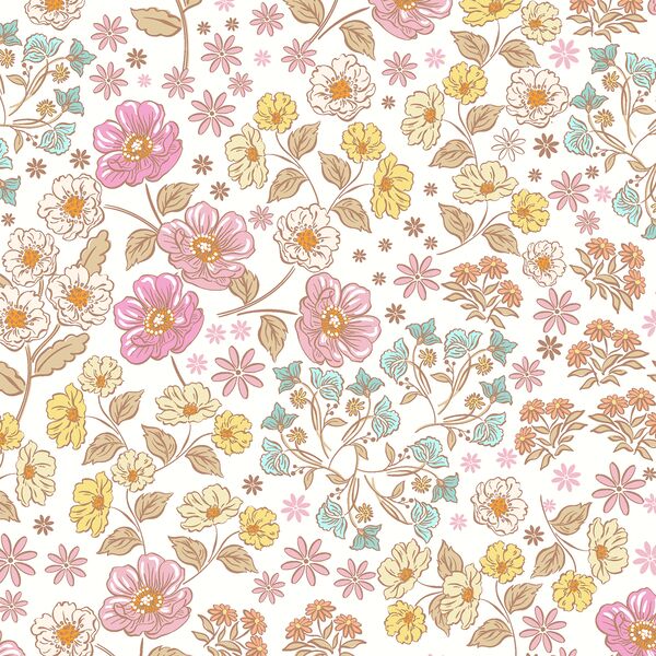 Vintage Meadow in Springtime