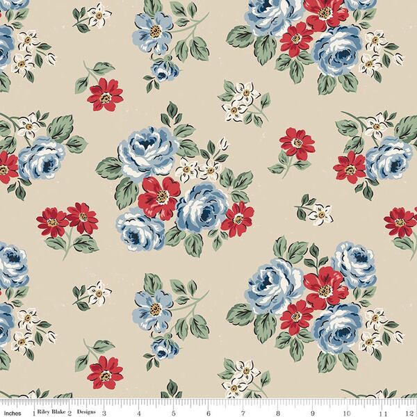 Floral in Beige