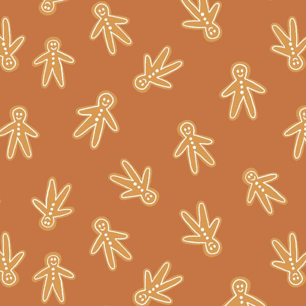 Gingerbread Men in Burnt Caramel