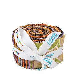 Expressions Batiks 2.5" Strip Roll in Fright This Way
