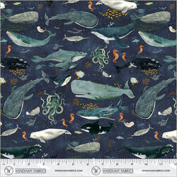 Creatures of the Sea in Deep Blue