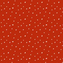 Snowy Spots in Ornament Red