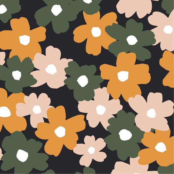 Large Fall Floral in Harvest Green