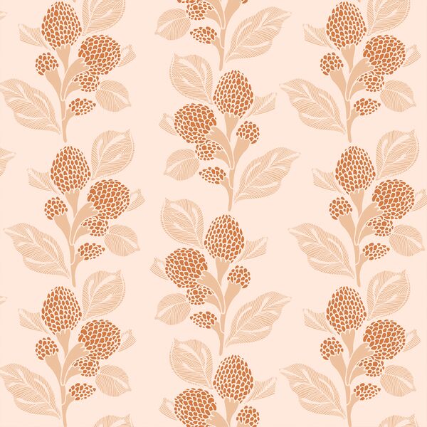 Blooming Vines in Pink Glow