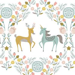 Fairy Tale Damask in White