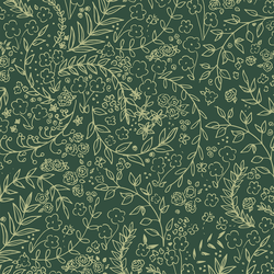 Sketched Florals in Glade Green