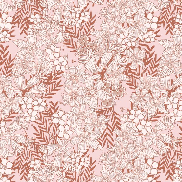 Faded Blooms in Copper