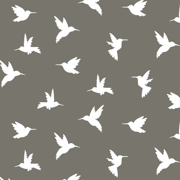 Hummingbird Silhouette in Greige