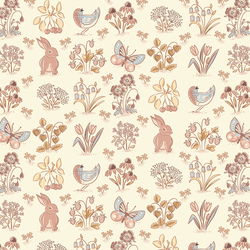 Spring Millefleurs in Ivory