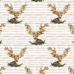 Large Meadow Deer in Tan Stripe