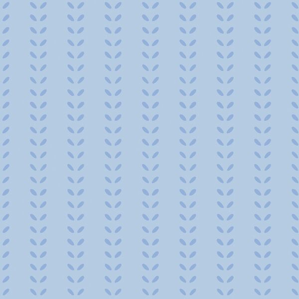 Vine Stripe in Sky Blue