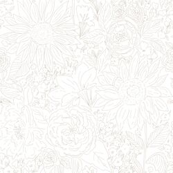 Paperie in Rose Taupe on White