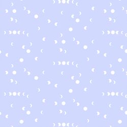 Waning Moon in Periwinkle