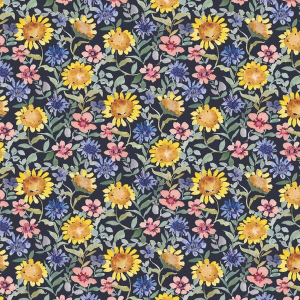 Mountain Spring in Navy Blue
