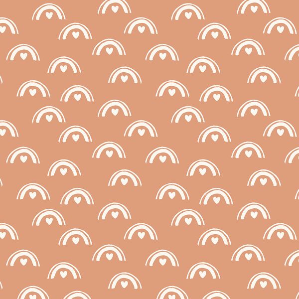 Sweet Rainbow in Cream on Peach