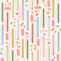 Pencils & Pages in Blush Multi