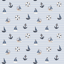 Little Sailor in Water Blue