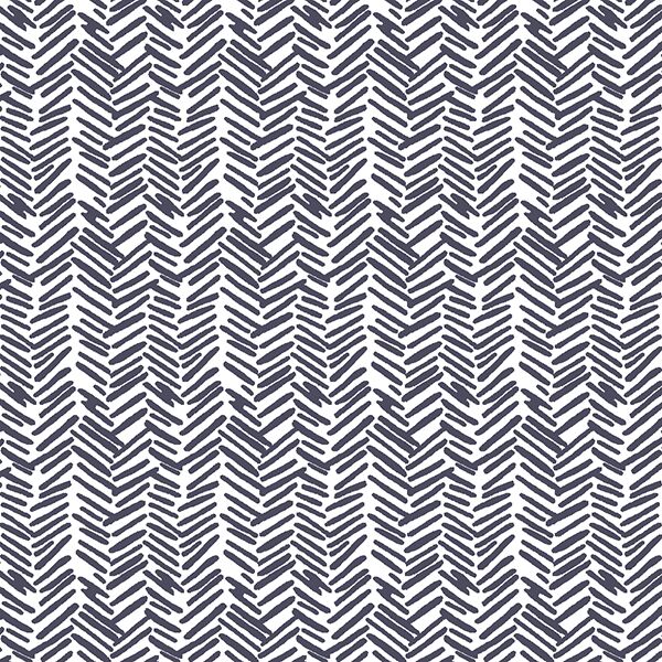Feathered Herringbone in Ink