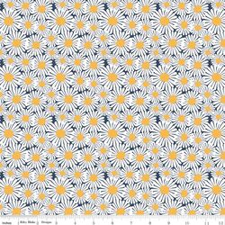 Daisies in Navy