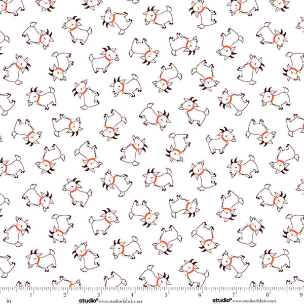 Little Goats in Edelweiss White