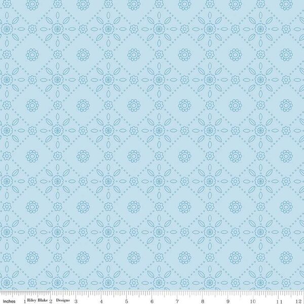 Folk Tile in Blue