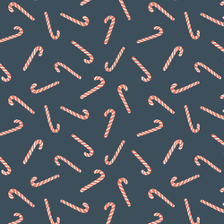 Candy Canes in Midnight Blue