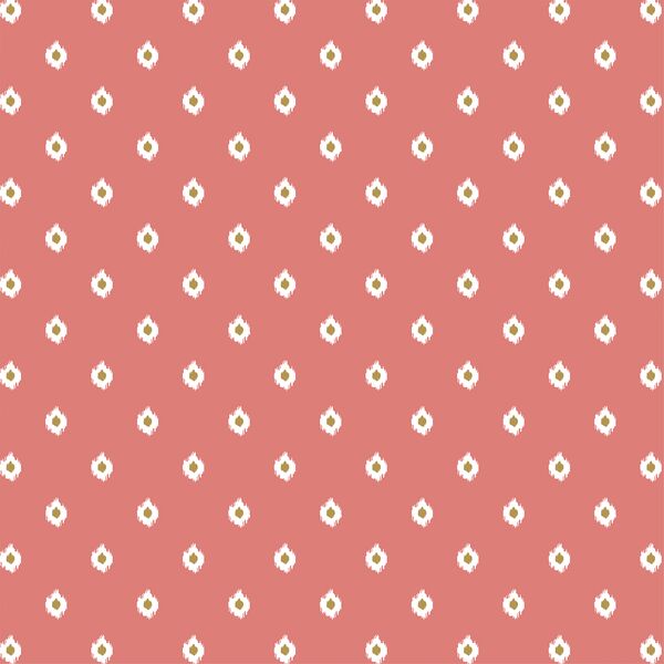 Tiny Ikat in Muted Coral