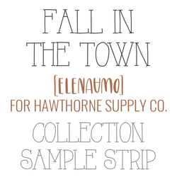 Fall in the Town Sample Strip