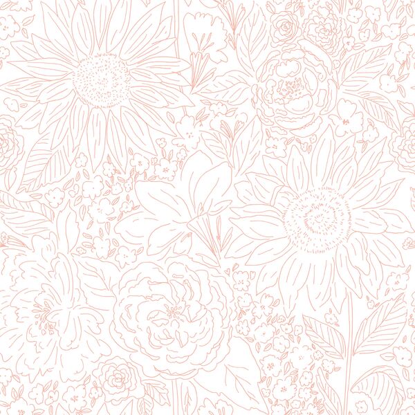 Paperie in Jungle Pink on White