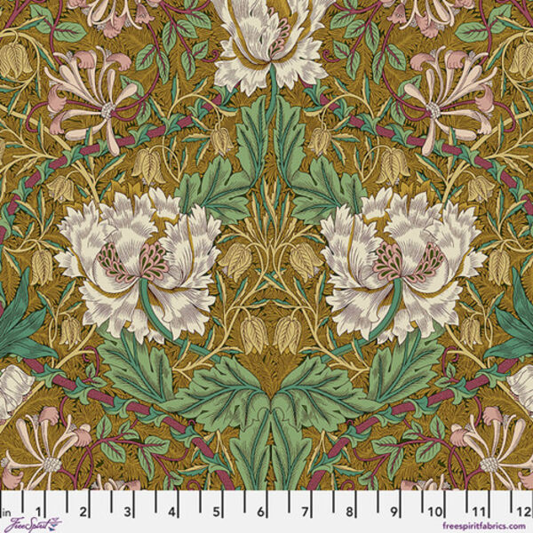 Honey Suckle and Tulip in Gold