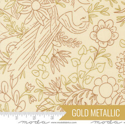 Sunlit Ruins in Cream Metallic