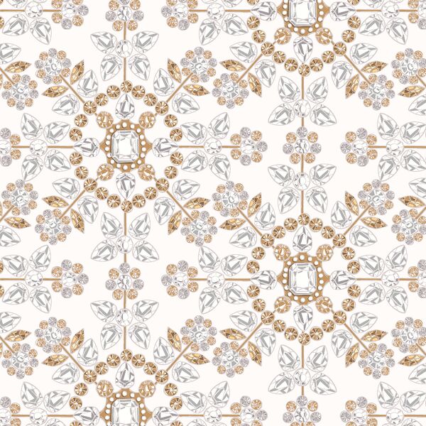 Jeweled Snowflakes in Alabaster