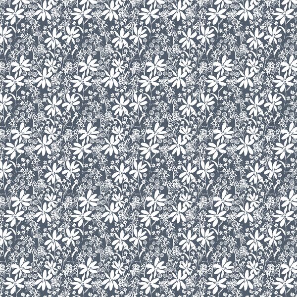 Daisy Lace in White on Navy