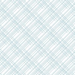 Thatched in Powder Blue on White