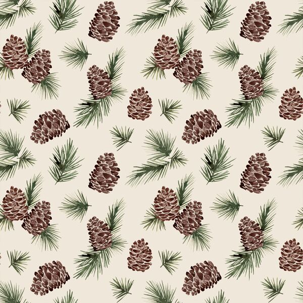 Pinecones in Cream