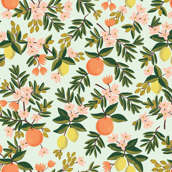 Citrus Floral in Mint | Hawthorne Supply Co