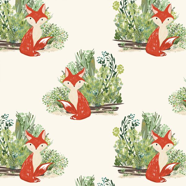 Large Woodland Fox in Ivory