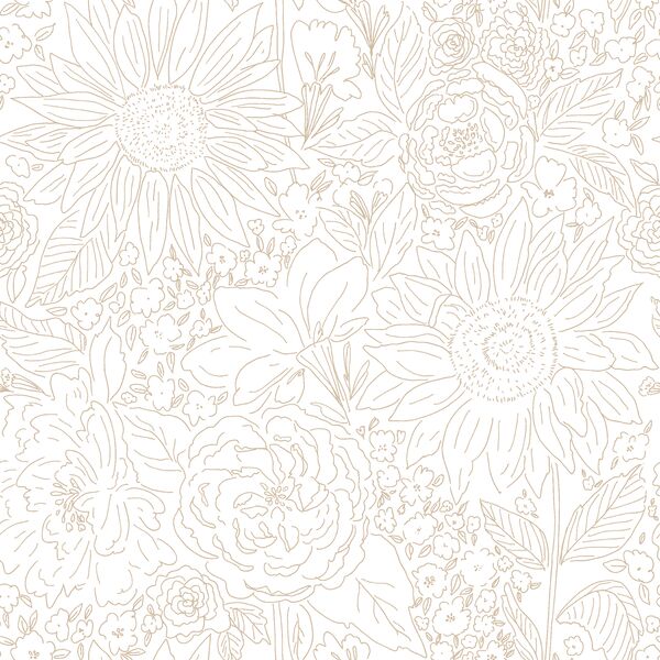 Paperie in Light Brown on White