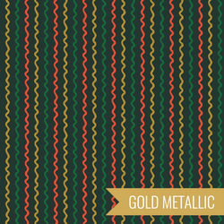 Ribbon Stripe in Evergreen Metallic